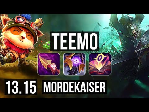 TEEMO vs MORDEKAISER (TOP) | 8/0/5, 1.7M mastery, Legendary | EUW Master | 13.15