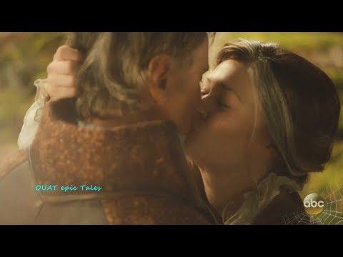 Once Upon A Time 7x04 Belle & Rumple Kiss at the Edge of Realms Season 7 Episode 4