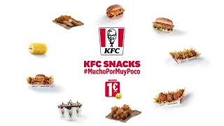 KFC Con los Snacks de KFC estamos dando 🙌🏻 #MuchoPorMuyPoco 🙌🏻 anuncio