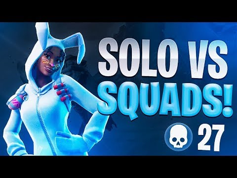 27 KILL WIN SOLO VS SQUADS! - Fortnite Battle Royale