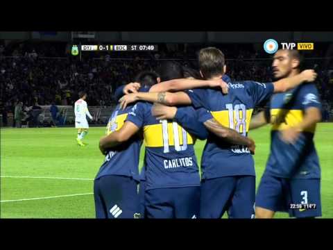 Gol de Tevez (1-0) / Defensa y Justicia 1 - 2 Boca Juniors - 4vos de Final Copa Argentina 2015