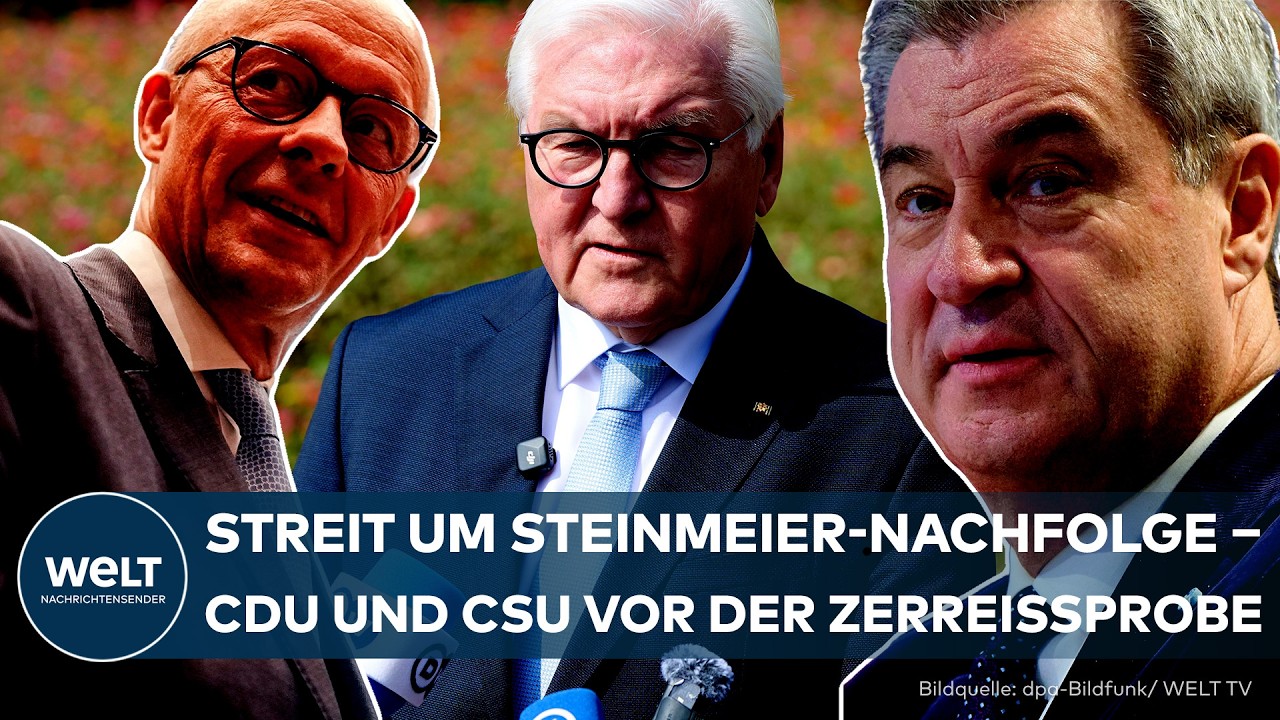 MERZ UNTER DRUCK: Söder prescht vor! Streit um Steinmeier-Nachfolge – jetzt droht Ärger in der Union