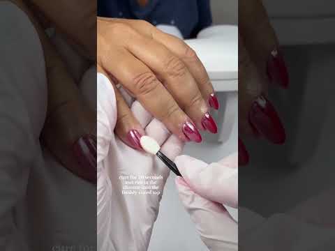 My main chrome application tips🍒✨ #nailtutorial #gelnailsathome #gelnails #nailart #chromenails