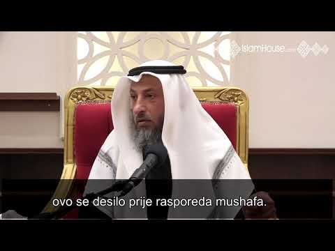 Kako su raspoređene sure i ajeti│ šejh Osman el-Hamis