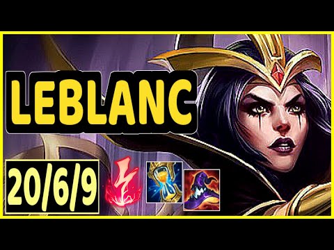 LEBLANC VS JHIN - 20/6/9 KDA MID GAMEPLAY