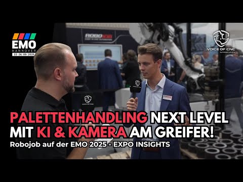 RoboJob auf der EMO 2025 - Part2: Palettenhandling next level mit KI & Kamera