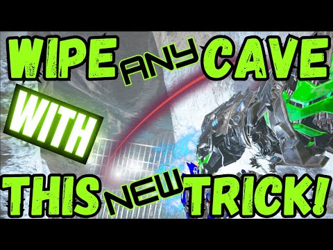 Wipe Any Cave With This Trick! Raiding OP Base Spot No One Knows About! - ARK PvP 2023