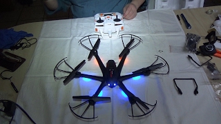 MJX-X600+C4008 Hexacopter/Quadcopter- GERMAN - Unboxing