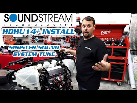Install of Soundstream Reserve HDHU14+ Harley Davidson Radio + Retune of Sinister Sound System