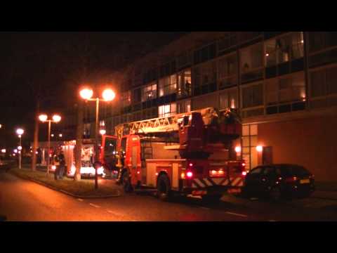 01-02-14 Prio 1 Woningbrand - Poldermolendreef (Gouda)