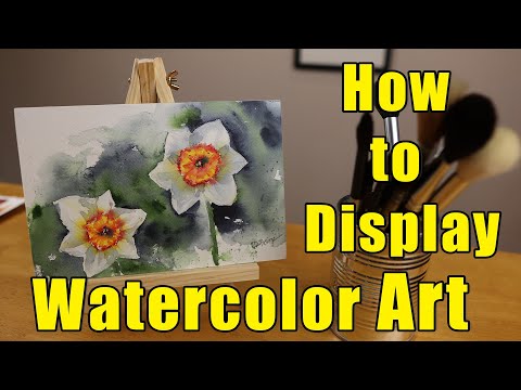Display Watercolor Art without Glass [Complete Board Mounting Demonstration]