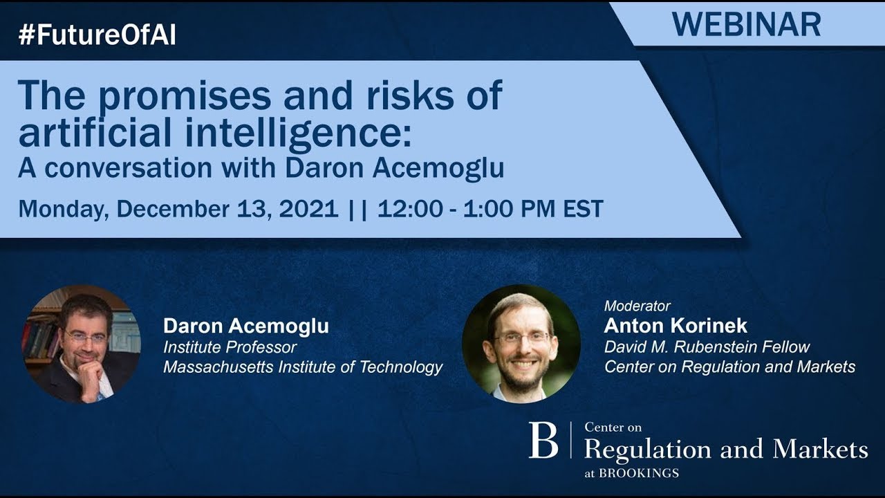 The promises and risks of artificial intelligence: A conversation with Daron Acemoglu