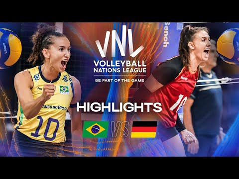 Brazil 🇧🇷 vs. Germany 🇩🇪 - Quarter Finals | Highlights | Women's VNL 2025