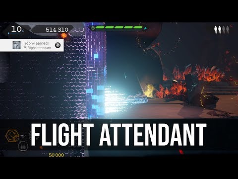 Flight Attendant Trophy (Get Through The Zero-G Sections Without Taking Damage) - Matterfall