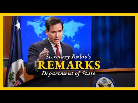 Secretary Rubio delivers remarks to the press