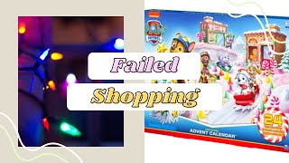 Failed Shopping: Paw Patrol Advent calendar & Christmas Lights | Vlogmas 12