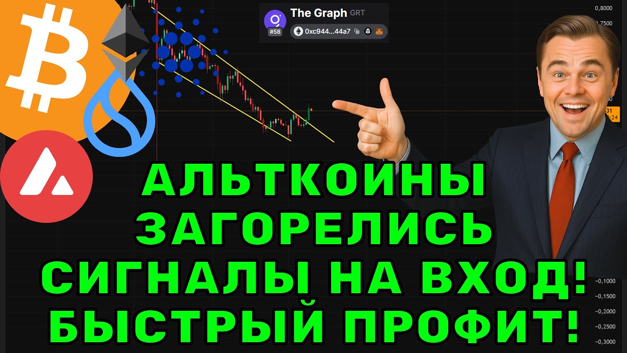Альткоины и Биткоин загорелся сигнал на лонг! Точка входа!