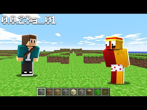 😱JOGUEI NA PRIMEIRA VERSÃO DO MINECRAFT(MAIS ANTIGA)