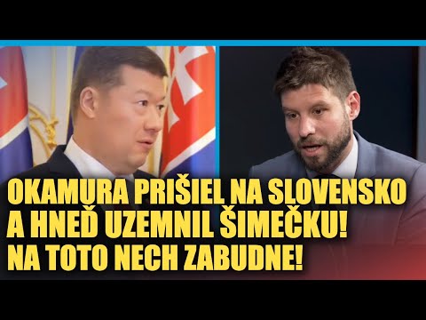 Okamura prvýkrát navštívil Slovensko a hneď UZEMNIL Šimečku: Na TOTO nech zabudne