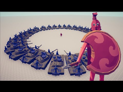 30x TANK vs 100x Hoplite - Totally Accurate Battle Simulator
