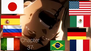 Eren Screams for Hannes death in 9 different languages °Attack on Titan° chapter 37.