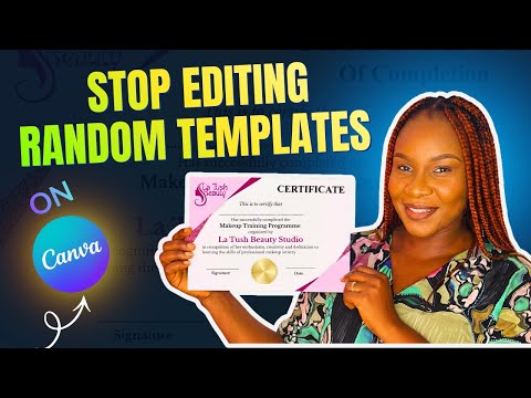 Create Your Certificate from Scratch On Canva