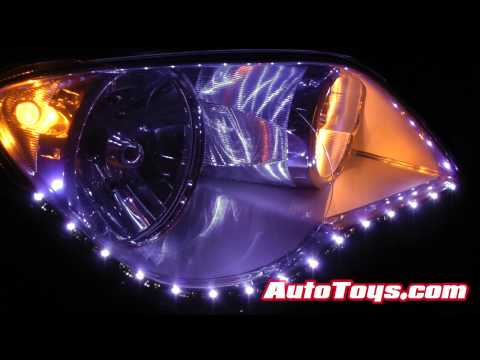 LED Accent Strip Headlight lights & Superwhite bulbs