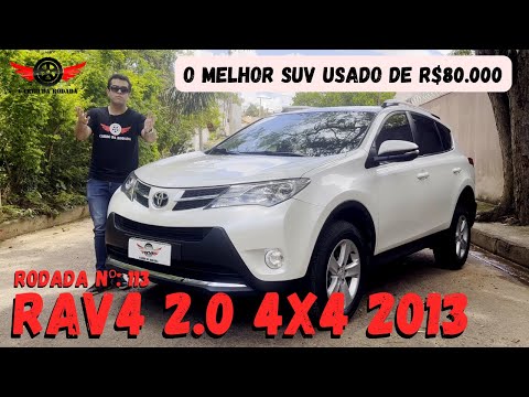 Toyota RAV4 4x4 2013 - O melhor SUV de 80 mil reais - AVALIAÇÃO - Rodada Nº 113
