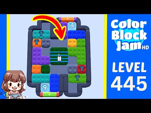 Color Block Jam Level 445 Solution Walkthrough