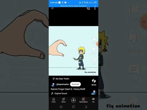 naruto finger heart 5- fancy refill