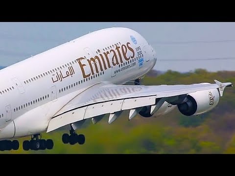 AIRBUS A380 ONLY - Landing, Departure, Go around - 20 MINUTES pure A380 Aviation