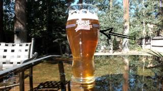 Sam Adams perfect beer glass