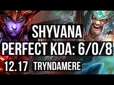 SHYVANA vs TRYNDA (TOP) | 6/0/8, 600+ games, Dominating | KR Diamond | 12.17