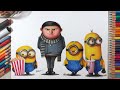 Drawing Minions: The Rise of Gru | Fame Art