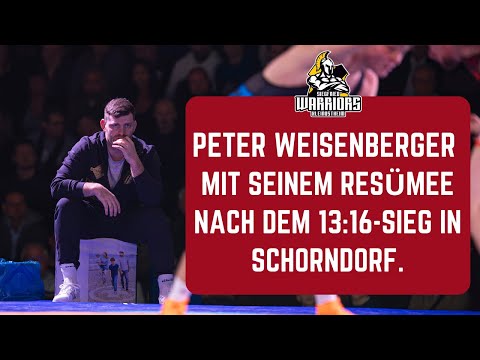 RINGEN DMM 2024 - Peter Weisenberger mit seinem Resümee nach dem 13:16-Sieg in Schorndorf.