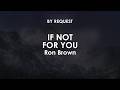 If Not For You | Ron Brown