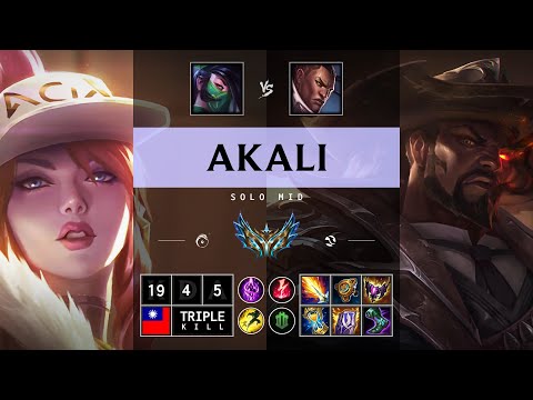 Akali Mid vs Lucian: Triple Kill, Legendary - TW Challenger Patch 14.15