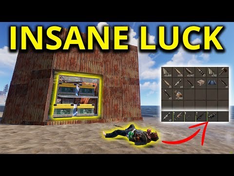 INSANELY LUCKY RAID JACKPOT! HE WAS SO STACKED! - Rust Survival Gameplay 2/4