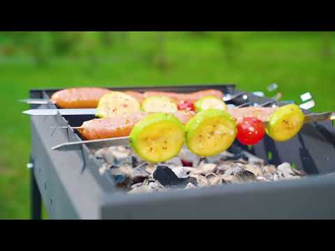 Мангал сварной на колесах, 662 х 390 х 152/805 мм, сталь 2 мм, кочерга в комплекте, Camping Palisad 69669