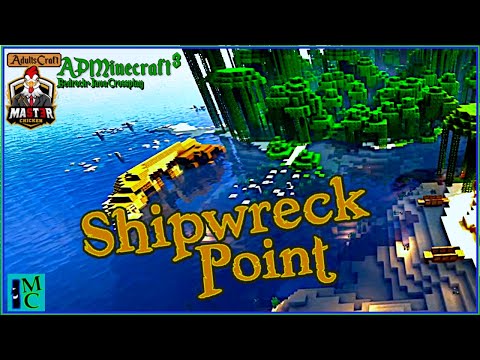 Shipwreck Point!  Plus Camp Fletcher!  Adults Play Minecraft Season 3 Episode 10