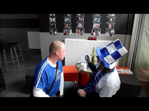 Bekerfinale Cercle Brugge AA Gent 15/05/2010 - voor het vertrek.