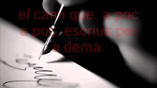 Que tinguem sort Lluís Llach lletra