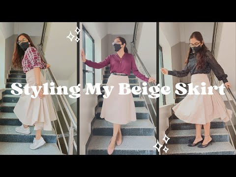 SKIRT OUTFIT IDEAS || Styling my skirt in formal & Casual Ways