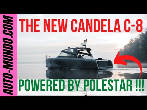 Candela C-8 electric boat ‘powered by Polestar’  - Hydro foiling flight.