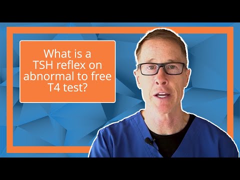 Was ist ein TSH-Reflex bei einem abnormalen freien T4-Test?