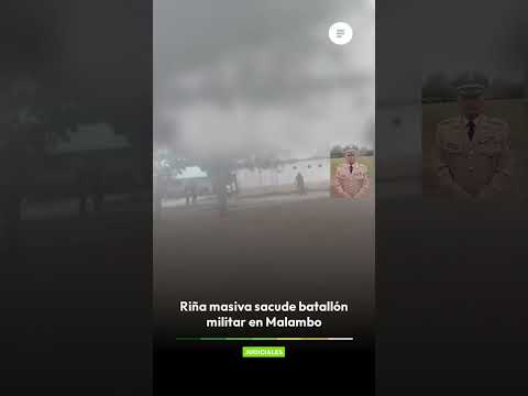 🚨 Riña masiva sacude batallón militar en Malambo