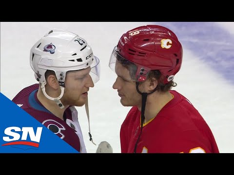 Colorado Avalanche Shake Hands With Calgary Flames After Stunning Upset