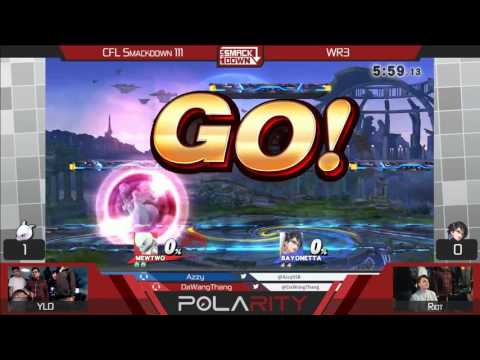 CFL Smackdown 111 WiiU - YLD (Mewtwo) vs Riot (Bayonetta) - Winners R3
