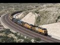 4K - Heavy BNSF and Union Pacific Freight Trains at the Cajon Pass Summit - Military Train Included!