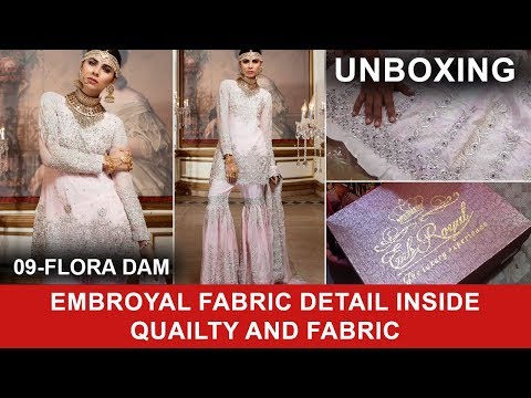 Emb Royal Flora Dame 09 2017 Unboxing Pure Chiffon and Net Dupatta  - Pakistani Branded Dresses Video